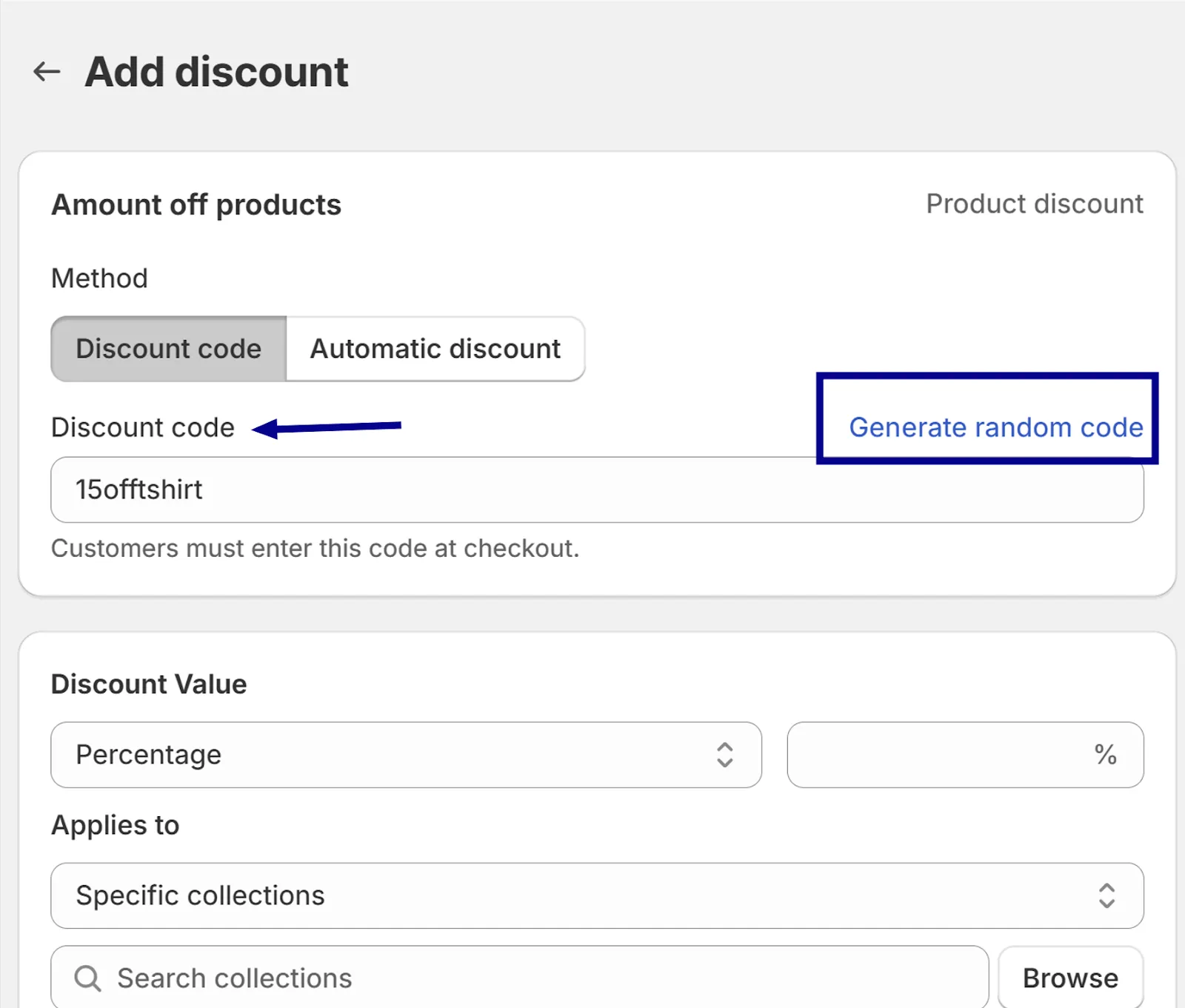 Step 4: Enter Discount Code